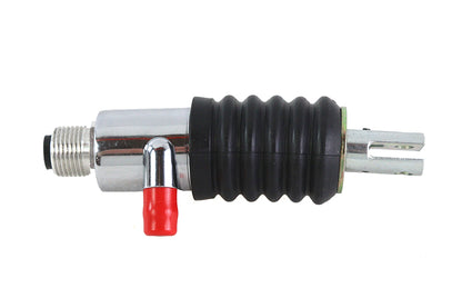 Edart Rear Master Cylinder Assembly with Internals Chrome for Harley Davidson FLT (1997-1998)
