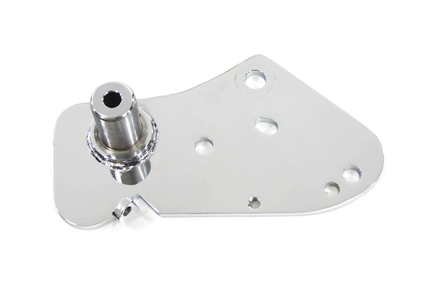 V-Twin Chrome Brake Pedal Mount Plate A-1351 for Harley-Davidson Models