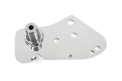 V-Twin Chrome Brake Pedal Mount Plate A-1351 for Harley-Davidson Models