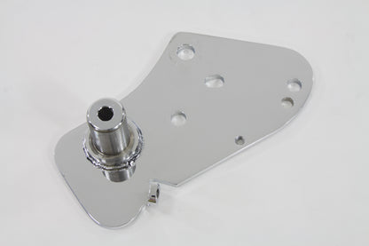 V-Twin Chrome Brake Pedal Mount Plate A-1351 for Harley-Davidson Models