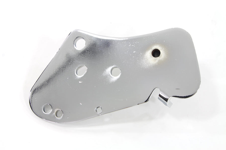 V-Twin Chrome Brake Pedal Mount Plate A-1351 for Harley-Davidson Models