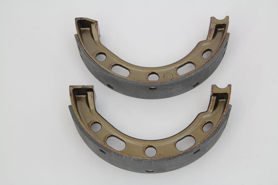 V-Twin Cast Iron Rear Brake Shoe Set for Harley Davidson WL Models - Part No. 06-0116-A