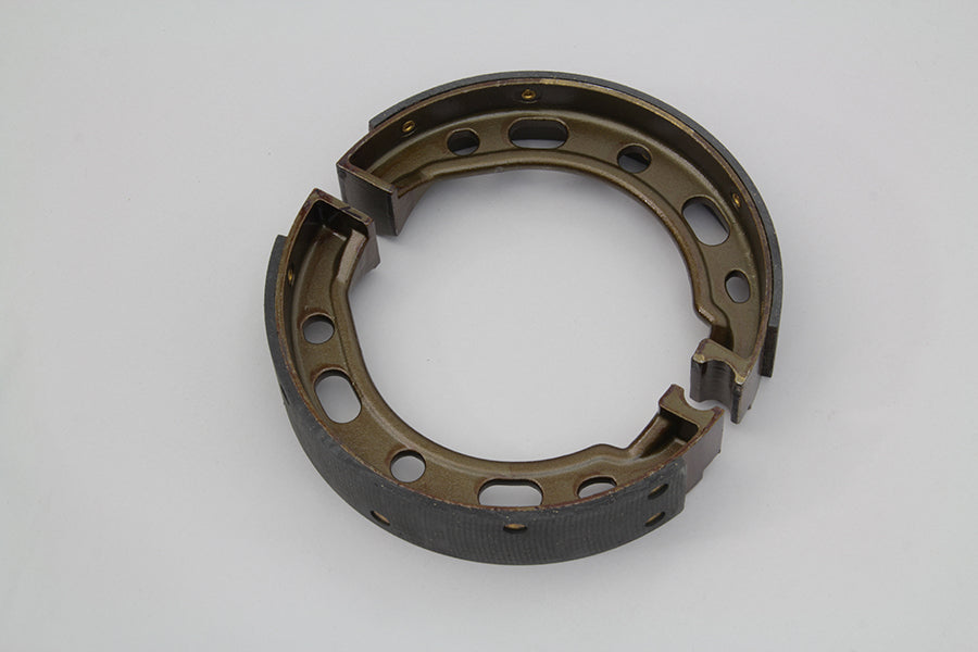 V-Twin Cast Iron Rear Brake Shoe Set for Harley Davidson WL Models - Part No. 06-0116-A