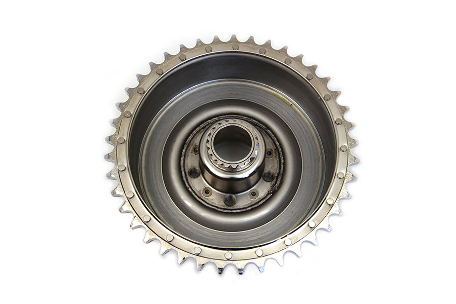 V-Twin Rear Brake Drum Chrome with Sprocket for Harley Davidson WL Models