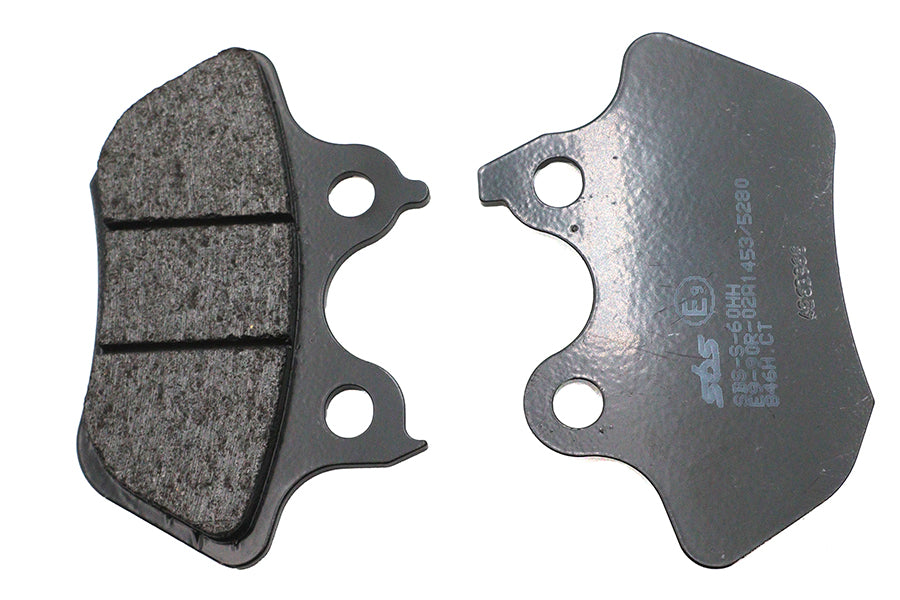 SBS Carbon Front or Rear Brake Pad Set for Harley Davidson XL and FXST Models