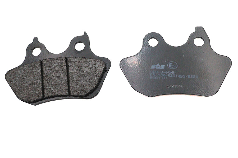 SBS Carbon Front or Rear Brake Pad Set for Harley Davidson XL and FXST Models