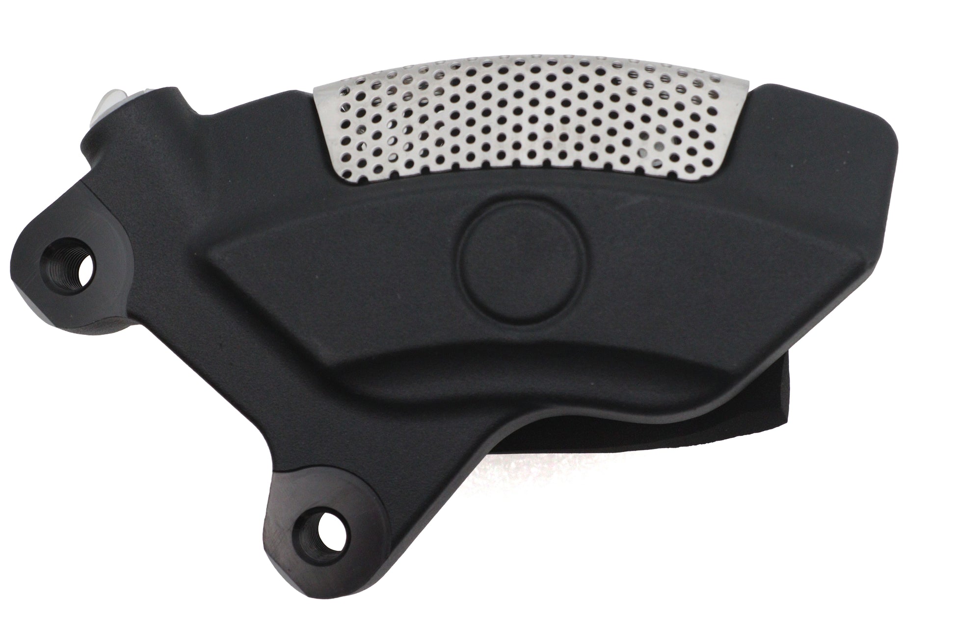 V-Twin Black Front Left Side Caliper with Brake Pads for Harley Davidson FLT (Part #81370)