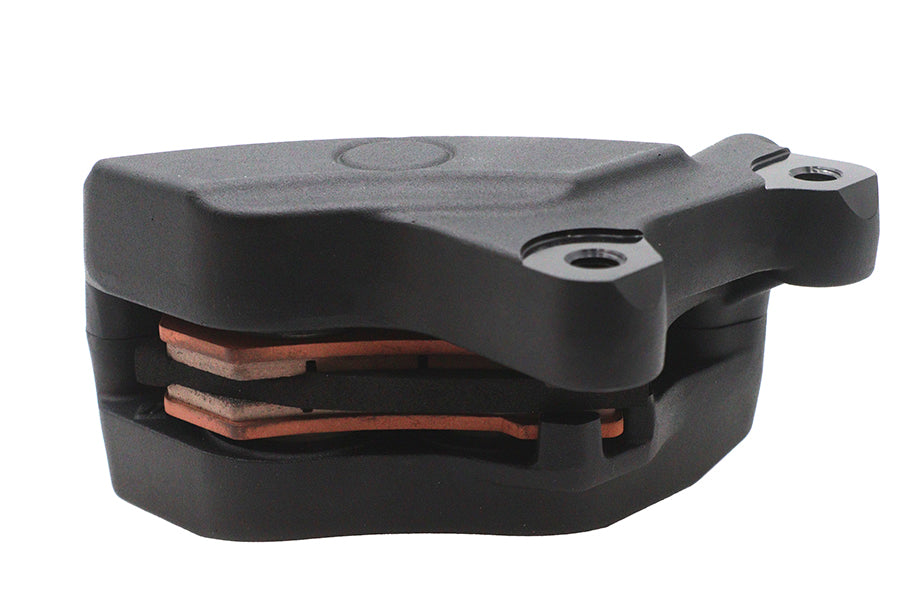 V-Twin Black Front Right Side Caliper with Brake Pads for Harley Davidson FLT - Part 81369