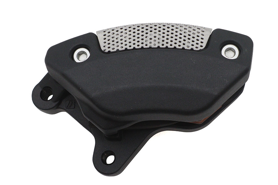 V-Twin Black Front Right Side Caliper with Brake Pads for Harley Davidson FLT - Part 81369