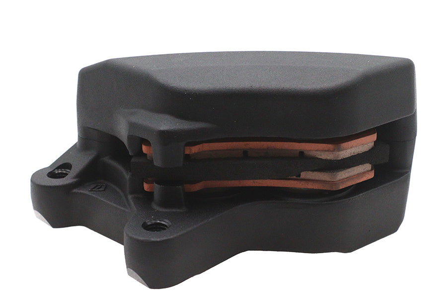 V-Twin Black Front Right Side Caliper with Brake Pads for Harley Davidson FLT - Part 81369