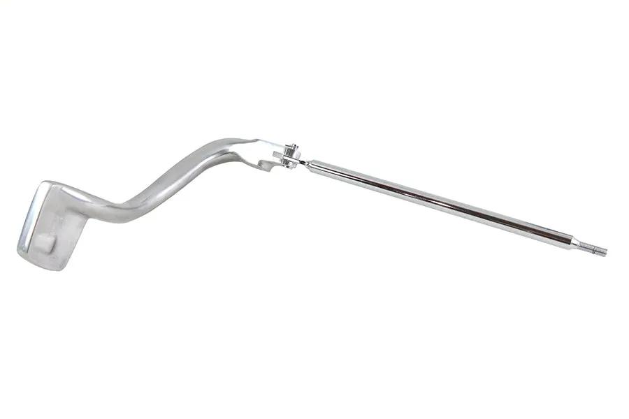 V-Twin FXD Rear Brake Pedal with Rod - Polished Finish for Harley Davidson FXD 1991-2000 by V-Twin