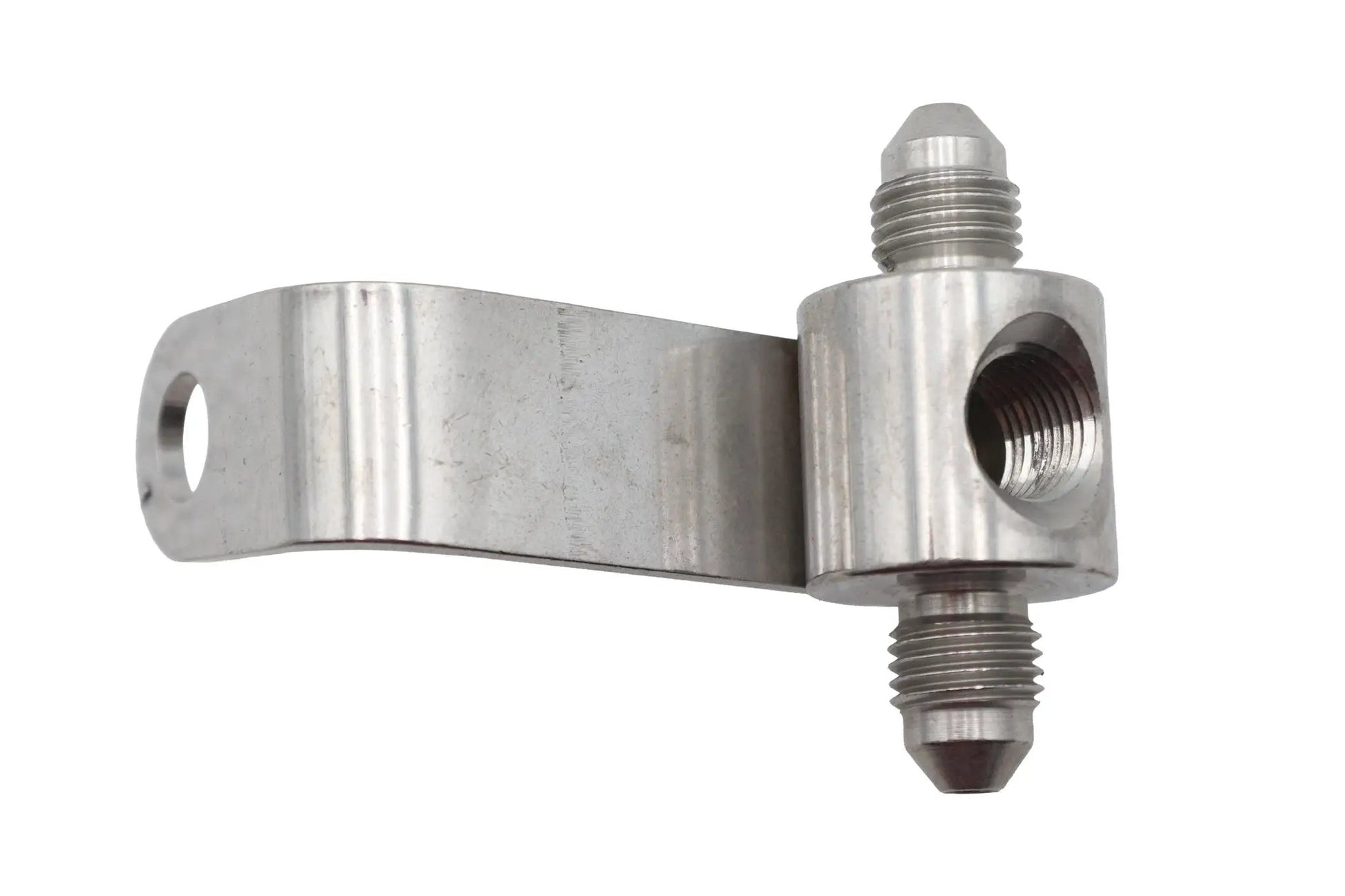 Goodridge Rear Brake Tee Banjo Fitting with 1/8 Inch NPT Female - Chrome Finish by Goodridge