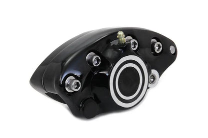 Edart Black Rear 1 Piston Banana Caliper with Bullseye for Harley Davidson FX & FL 1973-1980 by Edart