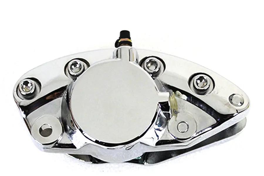 Edart Chrome Front 1 Piston Banana Caliper for Harley Davidson FL 1973-1982 by Edart