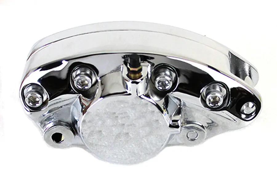 Edart Chrome Front 1 Piston Banana Caliper for Harley Davidson FL 1973-1982 by Edart