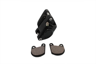 V-Twin 23-2238 Black Front 1-Piston Left-Side Brake Caliper