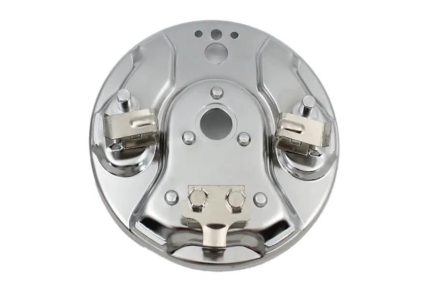 Edart Rear Hydraulic Brake Backing Plate Chrome for Harley Davidson FL (1958-1962) by Edart