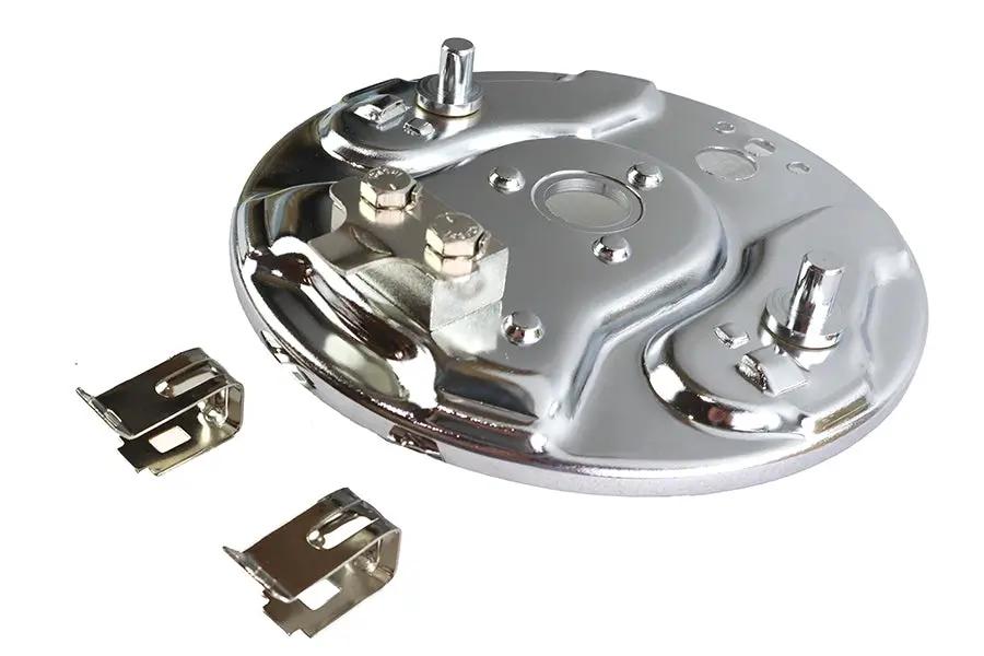 Edart Rear Hydraulic Brake Backing Plate Chrome for Harley Davidson FL (1958-1962) by Edart