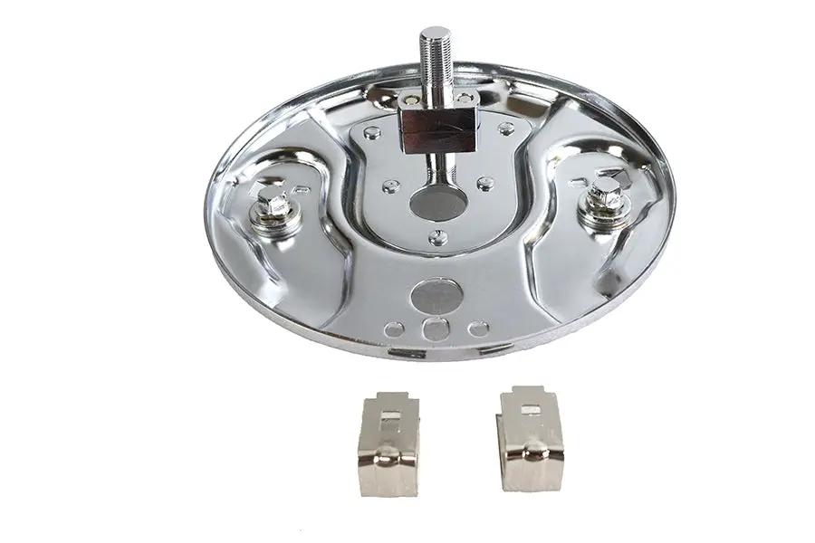 Edart Rear Hydraulic Brake Backing Plate Chrome for Harley Davidson FL (1958-1962) by Edart