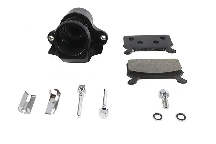 V-Twin Black Rear 1 Piston Caliper for Harley Davidson FLT Models - Part #75557AB by V-Twin