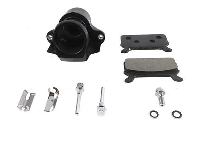 V-Twin Black Rear 1 Piston Caliper for Harley Davidson FLT Models - Part #75557AB by V-Twin
