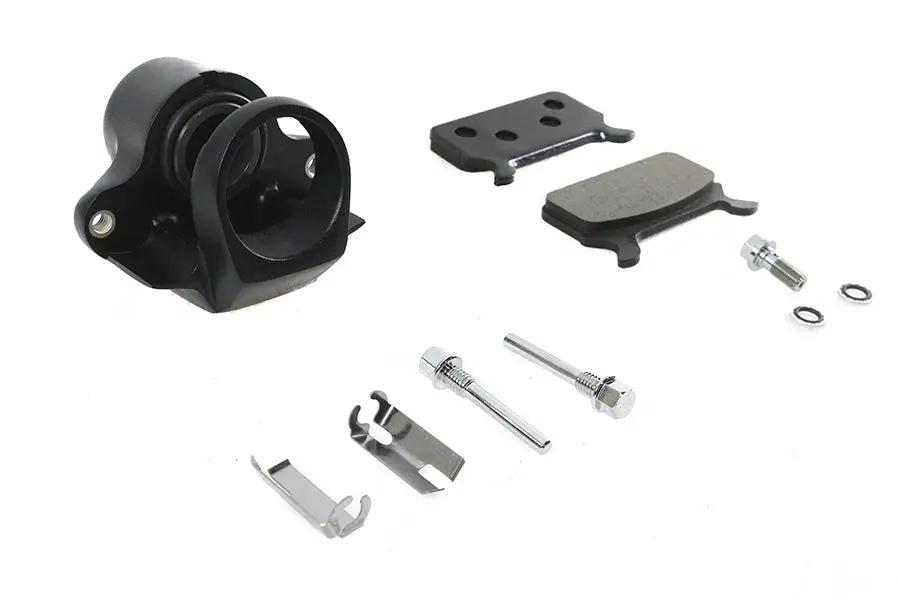 V-Twin Black Rear 1 Piston Caliper for Harley Davidson FLT Models - Part #75557AB by V-Twin