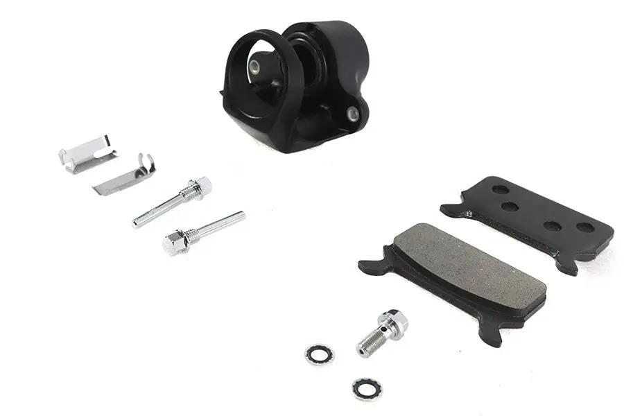 V-Twin Black Rear 1 Piston Caliper for Harley Davidson FLT Models - Part #75557AB by V-Twin