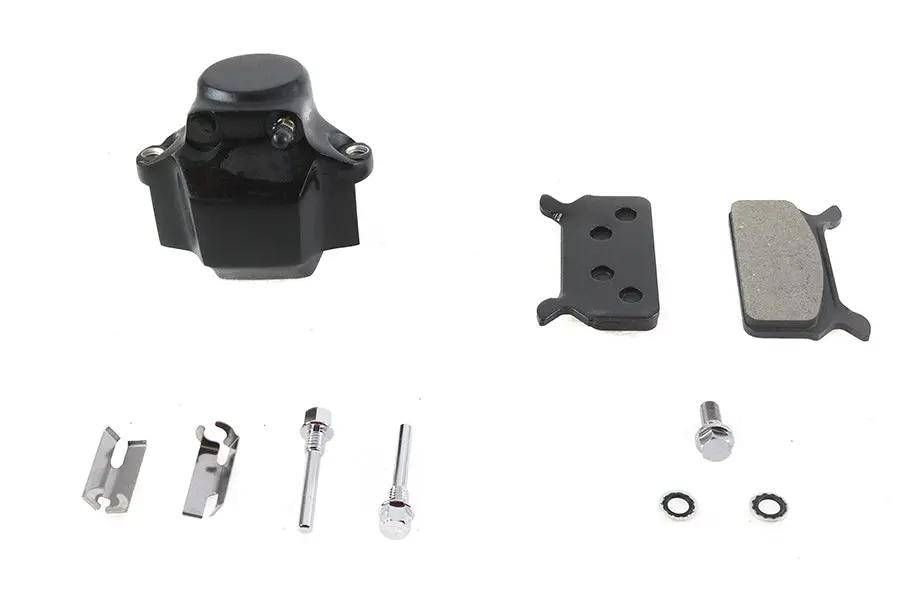 V-Twin Black Rear 1 Piston Caliper for Harley Davidson FLT Models - Part #75557AB by V-Twin