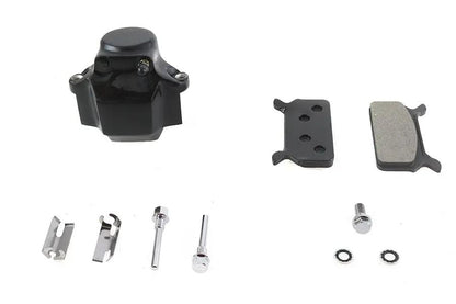 V-Twin Black Rear 1 Piston Caliper for Harley Davidson FLT Models - Part #75557AB by V-Twin
