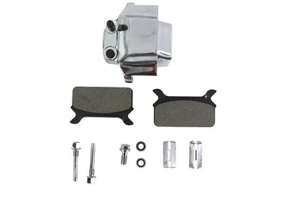 V-Twin Chrome Rear 1 Piston Caliper Part #75557A for Harley Davidson FLT (1986-1995) by V-Twin