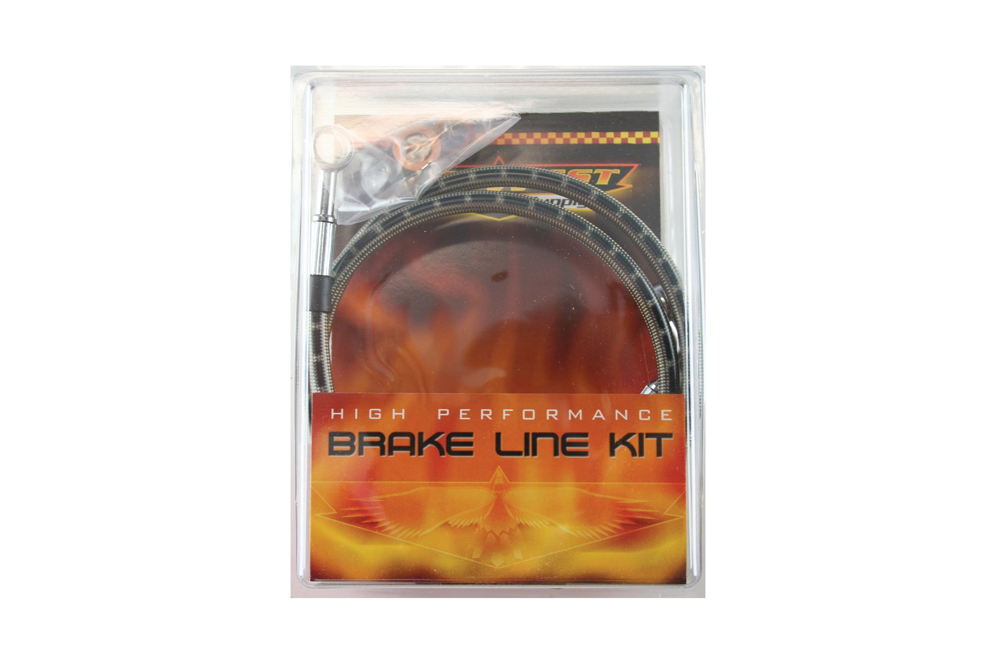Ultima Stainless Steel Front Brake Hose Kit for Harley Davidson FXD and FXDC