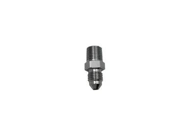 Edelbrock R4244C Chrome 1/8 Inch Male Adapter Fitting for Brake Hose - Straight End with NPT Connection by Edelbrock