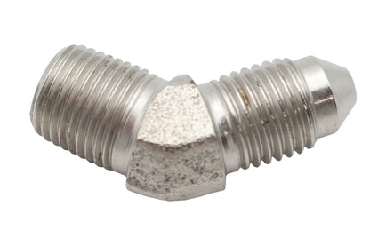 Edelbrock R4293C Chrome 1/8 Inch Male Adapter Fitting with 45 Degree Bend by Edelbrock