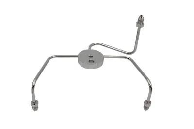 Edelbrock R4306C Wide Glide Front Chrome Brake Line Junction Block by Edelbrock