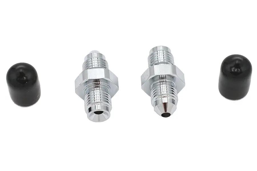 Edelbrock R4396C Brake Hose Adapter Fittings Straight Set by Edelbrock