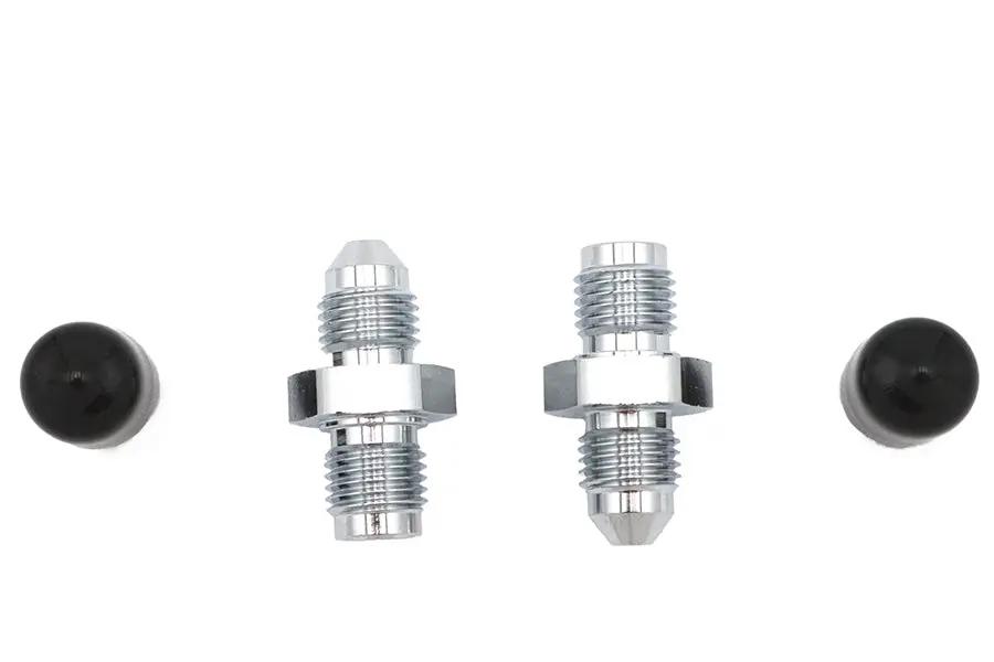 Edelbrock R4396C Brake Hose Adapter Fittings Straight Set by Edelbrock