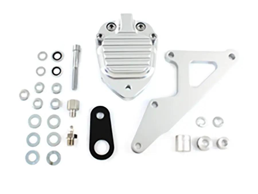 Belt Drive LTD. GMA-200E Clear Anodized Front 2 Piston Caliper for Harley Davidson FX and XL Models by Belt Drive LTD.