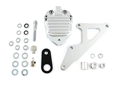 Belt Drive LTD. GMA-200E Clear Anodized Front 2 Piston Caliper for Harley Davidson FX and XL Models by Belt Drive LTD.