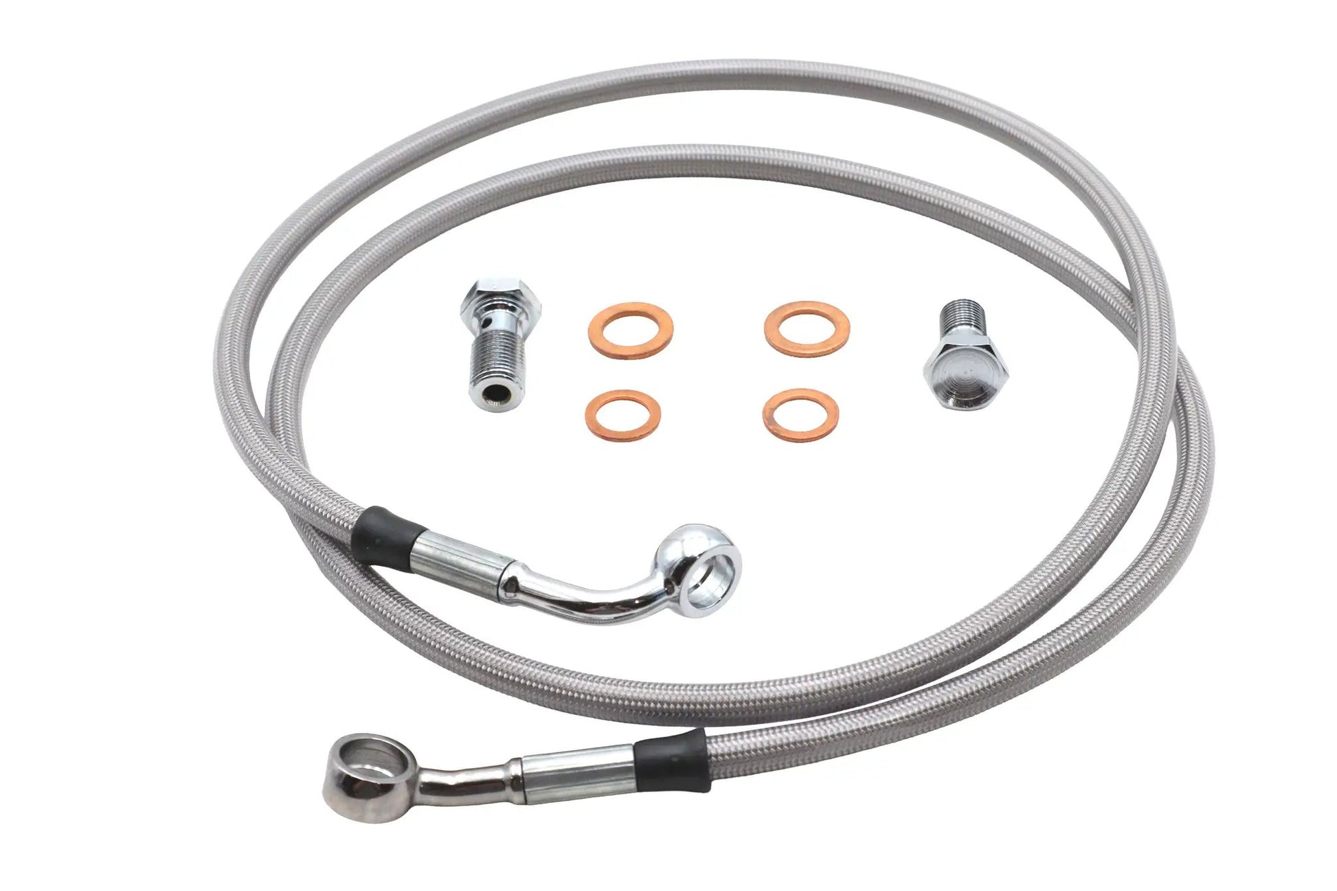 Ultima Stainless Steel Front Brake Hose Kit for Harley Davidson FLSTN by Ultima