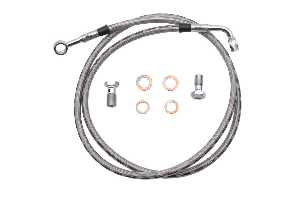 Ultima Stainless Steel Front Brake Hose Kit for Harley Davidson FXDWG