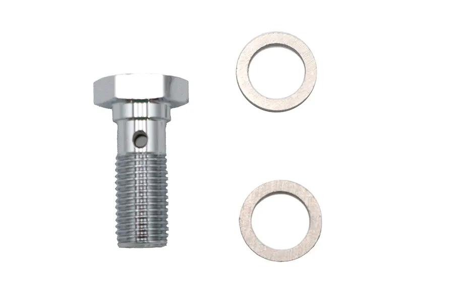 Edelbrock R40509 10mm Brake Hose Banjo Bolt Adapter Fitting, 3/8 inch-24 Thread by Edelbrock
