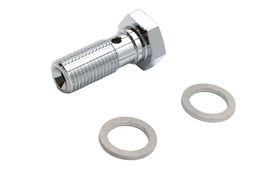 Edelbrock R40509 10mm Brake Hose Banjo Bolt Adapter Fitting, 3/8 inch-24 Thread by Edelbrock