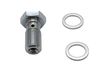 Edelbrock R40515 Brake Hose Banjo Bolt 12mm - 7/16 inch - 24 Thread Adapter Fitting by Edelbrock