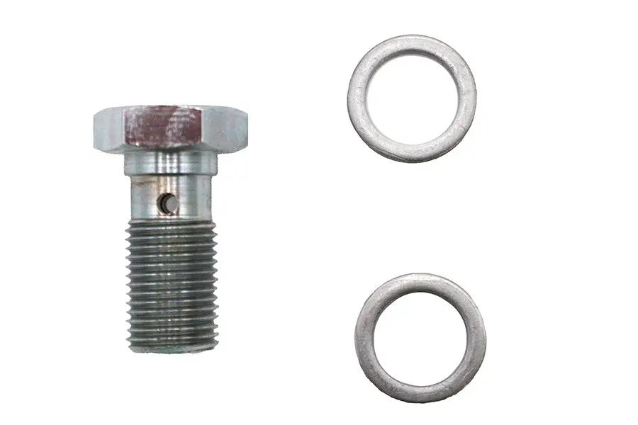 Edelbrock R40515 Brake Hose Banjo Bolt 12mm - 7/16 inch - 24 Thread Adapter Fitting by Edelbrock