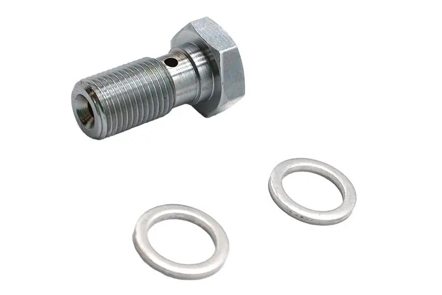 Edelbrock R40515 Brake Hose Banjo Bolt 12mm - 7/16 inch - 24 Thread Adapter Fitting by Edelbrock