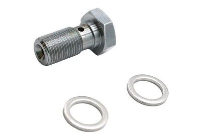 Edelbrock R40515 Brake Hose Banjo Bolt 12mm - 7/16 inch - 24 Thread Adapter Fitting by Edelbrock