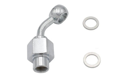 Edelbrock R4300C Chrome 10mm Rear Banjo Brake Fitting - Durable and Reliable by Edelbrock
