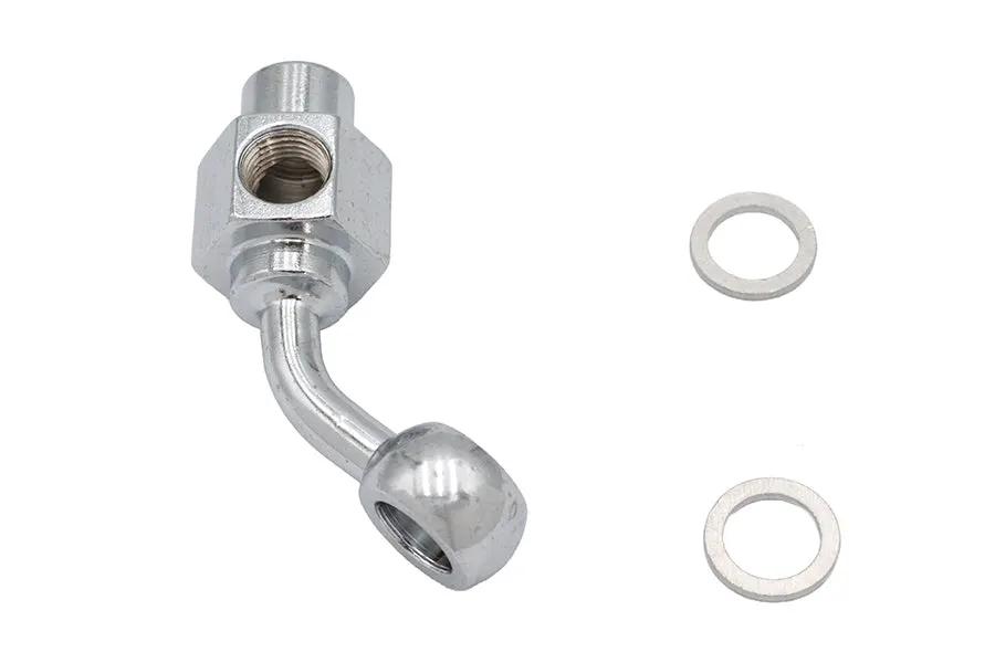 Edelbrock R4300C Chrome 10mm Rear Banjo Brake Fitting - Durable and Reliable by Edelbrock