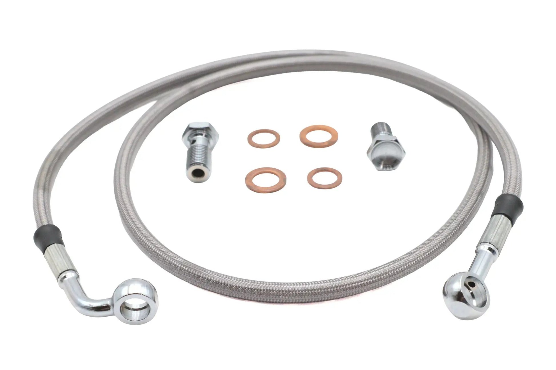 Ultima Stainless Steel Front Brake Hose Kit for Harley Davidson FXD (Part #47-522) by Ultima