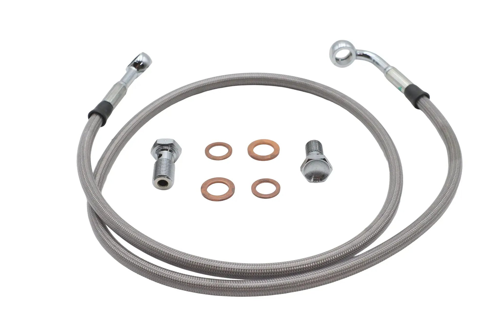 Ultima Stainless Steel Front Brake Hose Kit for Harley Davidson FXD (Part #47-522) by Ultima